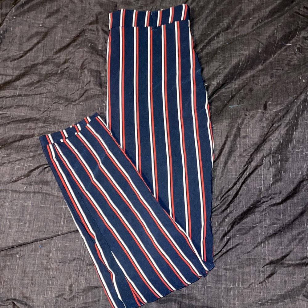 Pin strip pants